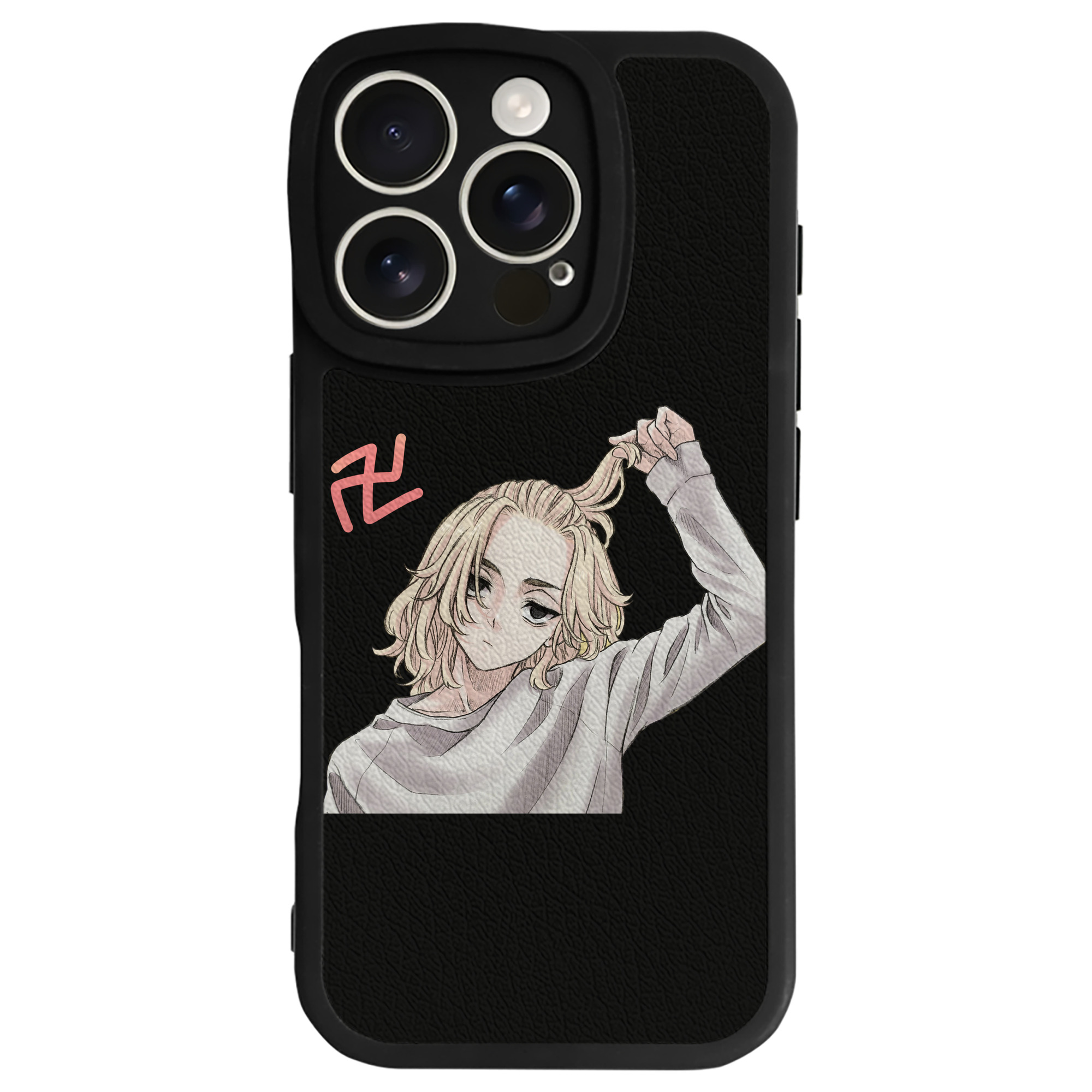 （画像用） 東京リベンジャーズ Tokyo Revengers 【iPhone 16シリーズ対応】シリコンスマホケース（レザー調） 材質：シリコン